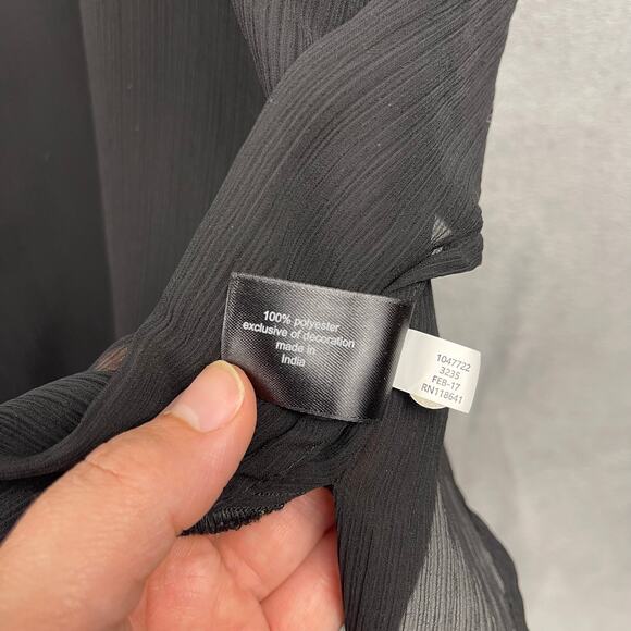 Lane Bryant Womens Swim Cover Up SZ 18/20 Black Boho Aztec Beach Resort Summer - Picture 7 of 9